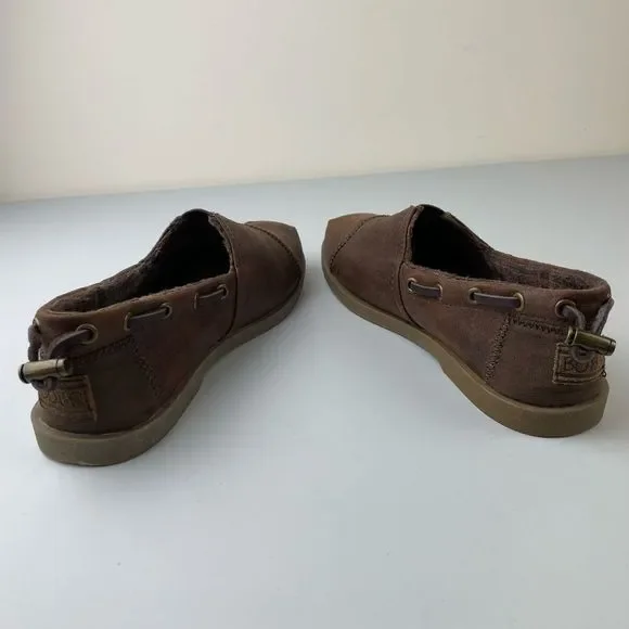 BOBS from Skechers Chill Luxe Womens 6.5 Brown Faux Leather Slip On Shoes - Picture 6 of 9